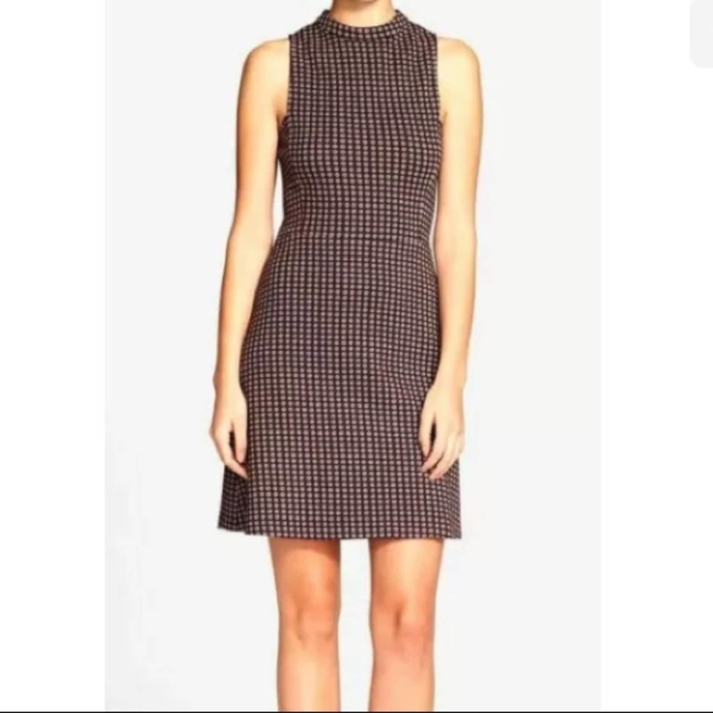 Theory Black and White Mini Dress